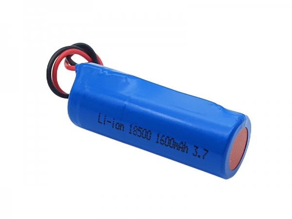 3.7V 1600mAh 圆柱锂电池 | 18500 -2pin