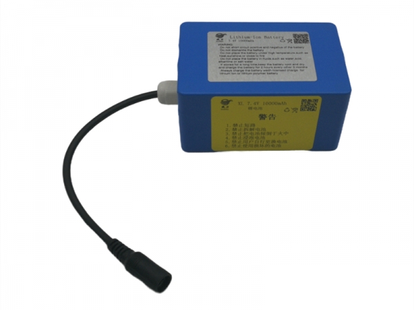7.4V 10000mAh圆柱锂电池|2S4P